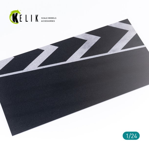 Asphalt road race track Base - Acrylic 3 mm (180 x 357 mm) (1/24)