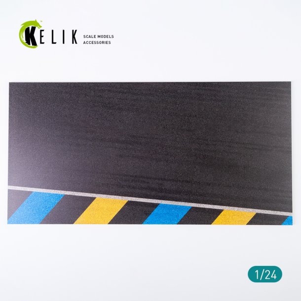 Asphalt road 24 Hours of Le Mans type 2 Base - Acrylic 3 mm (180 x 357 mm) (1/24)