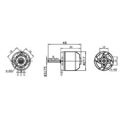 MAX Marine S282 Brushless Motor 3500KV