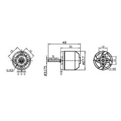 MAX Aero BL Motor A281 1000 KV