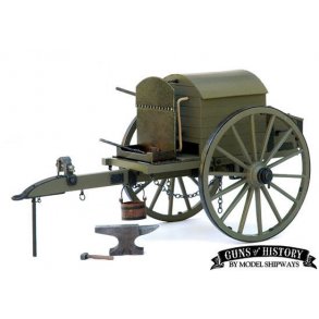 Ammunitionsvogn til kanon, skala 1/16