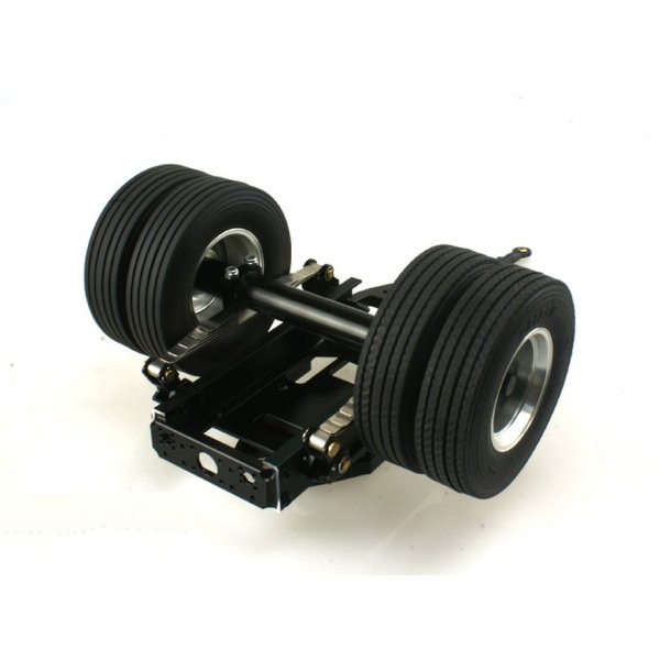 Dolly med en aksel og tvillingehjul