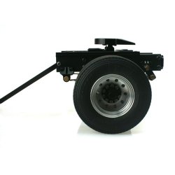 Dolly med en aksel og tvillingehjul