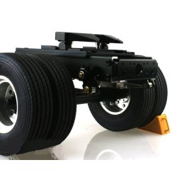 Dolly med en aksel og tvillingehjul