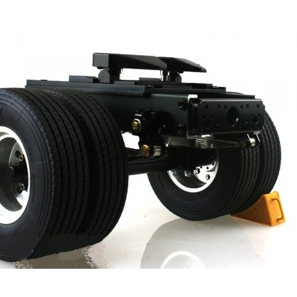 Dolly med en aksel og tvillingehjul