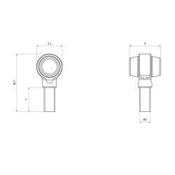 Sidemarkeringslys med LED, 2 stk.
