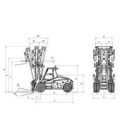 Aoue-LD160S gaffeltruck, hydraulisk, ARTR