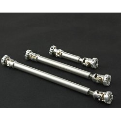 Kardan-aksel i rustfrit stl med flansche, variabel 63-83 mm