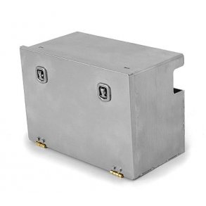 Sideskab i st�l med glat forside