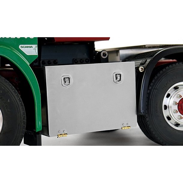 Sideskab i st�l med glat forside