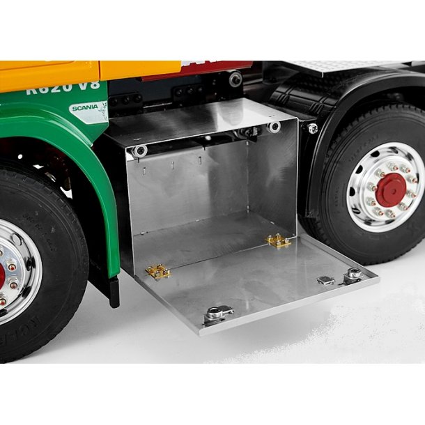 Sideskab i st�l med glat forside