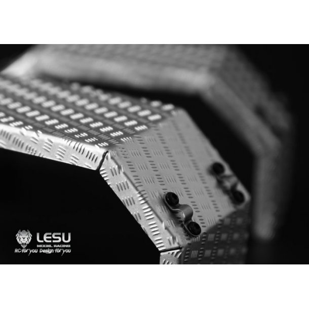 Skrm til enkelthjul, rustfrit stl