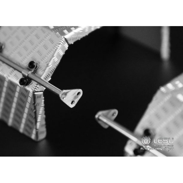 Skrm til enkelthjul, rustfrit stl