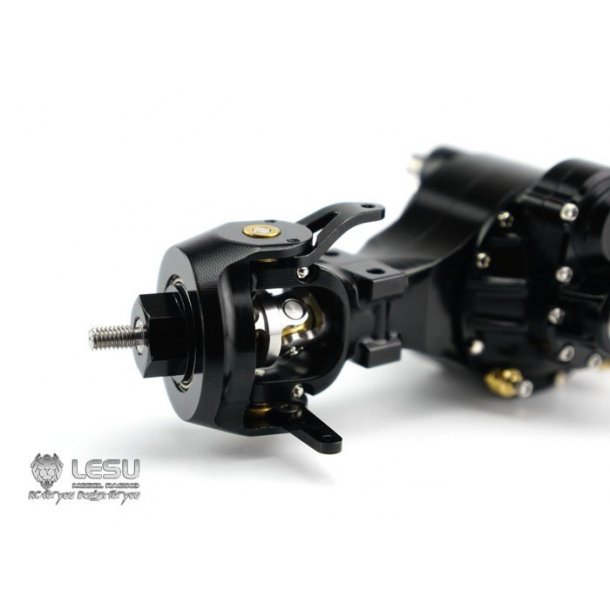 Styrebar foraksel med gennemgende trk og differentialespr