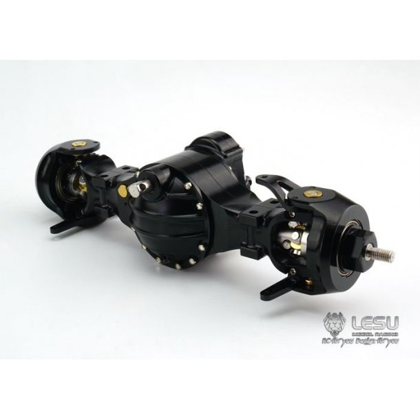 Styrebar foraksel med gennemgende trk og differentialespr