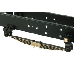 Ophng med bladfjedre til aksel med trk