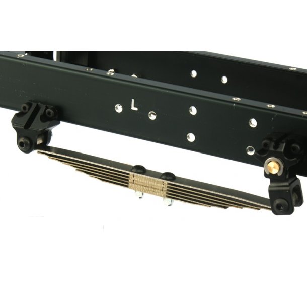 Ophng med bladfjedre til aksel med trk