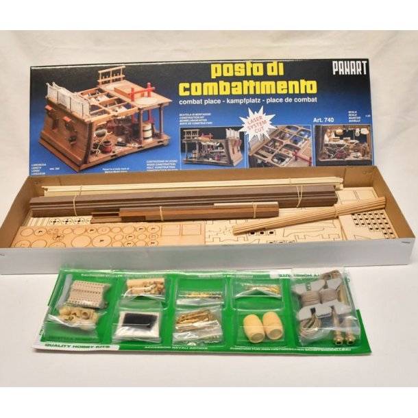 Dksudsnit med kanoner, skala 1/23