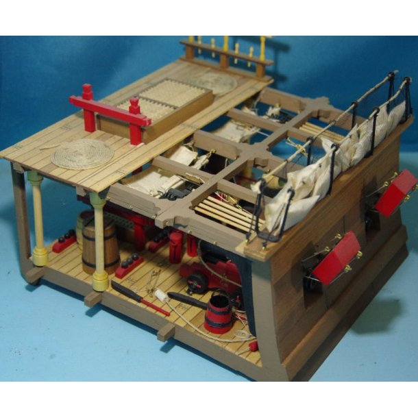 Dksudsnit med kanoner, skala 1/23