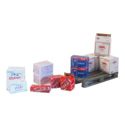 Papkasser - vand og sodavand, skala 1/35