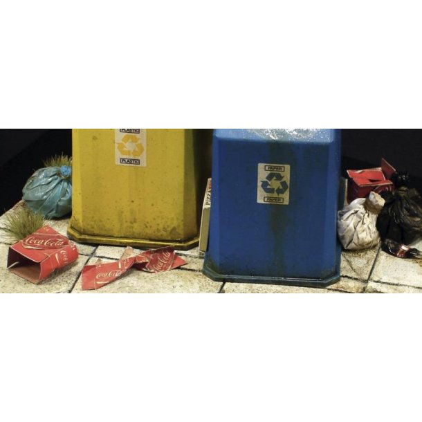 Papkasser - vand og sodavand, skala 1/35