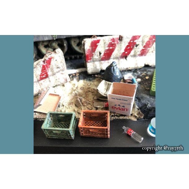 Pizza-kasser, skala 1/35