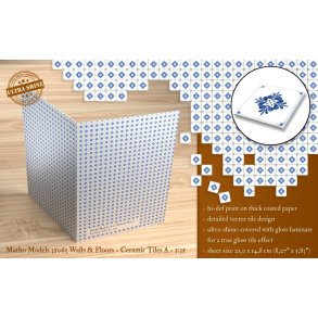 Vg og gulv - Keramiske fliser - type A, skala 1/35