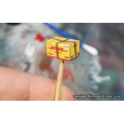 Papkasser - diverse postpakker, skala 1/35