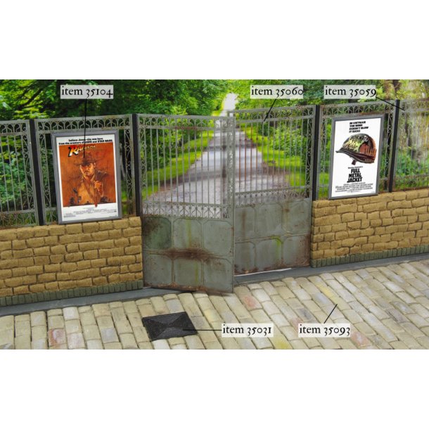 Metal hegn (st B) - Big Set med hegnslger