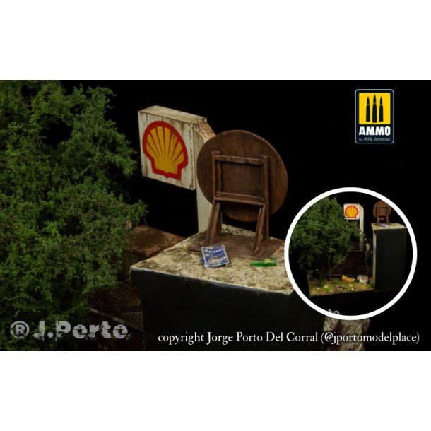 Logoer fra tankstationer i forskellige designs. Decals i diverse skalaer