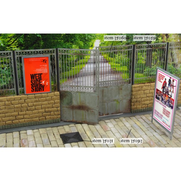 Amerikanske filmplakater fra 1950-1960erne, skala 1/35