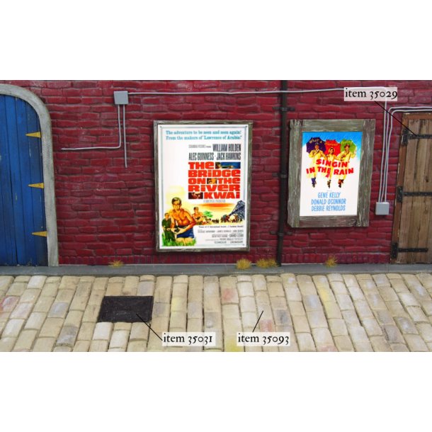 Amerikanske filmplakater fra 1950-1960erne, skala 1/35