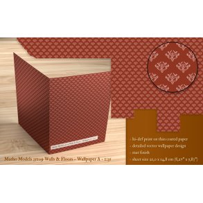 Vg og gulv - Tapet - type A, skala 1/35