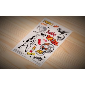 Graffiti sæt 1, decals skala 1/35