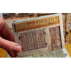 Gamle franske forretningsskilte i forskellige designs. Decals i diverse skalaer