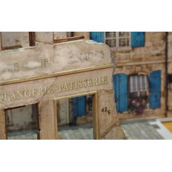 Gamle franske forretningsskilte i forskellige designs. Decals i diverse skalaer