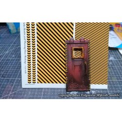 Advarselsstriber i forskellige designs. Decals i diverse skalaer