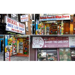 Forretningsskilte i forskellige designs - type A. Decals i diverse skalaer