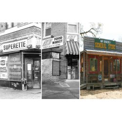 Forretningsskilte i forskellige designs - type B. Decals i diverse skalaer