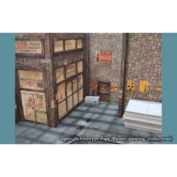 Forretningsskilte i forskellige designs - type B. Decals i diverse skalaer