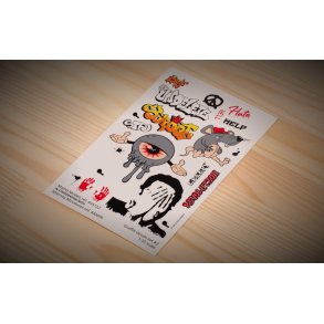 Graffiti sæt 2, decals skala 1/35