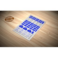 Skilte med vejnavne - Type A - franske. Decals, skala 1/35