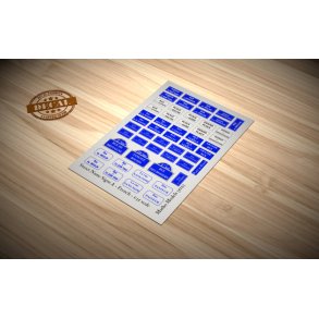 Skilte med vejnavne - Type A - franske. Decals, skala 1/35