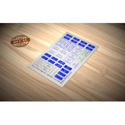 Skilte med vejnavne - Type D - spanske. Decals, skala 1/35