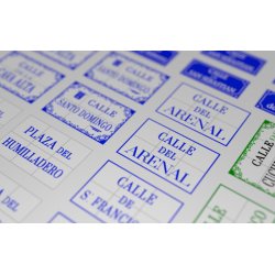 Skilte med vejnavne - Type D - spanske. Decals, skala 1/35