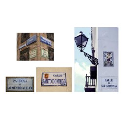 Skilte med vejnavne - Type D - spanske. Decals, skala 1/35