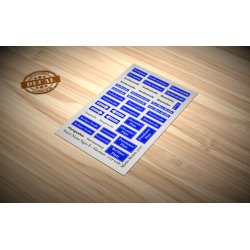 Skilte med vejnavne - Type E - tyske. Decals, skala 1/35