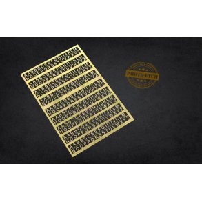 Bogstaver, fototsede (STORE), 4 mm