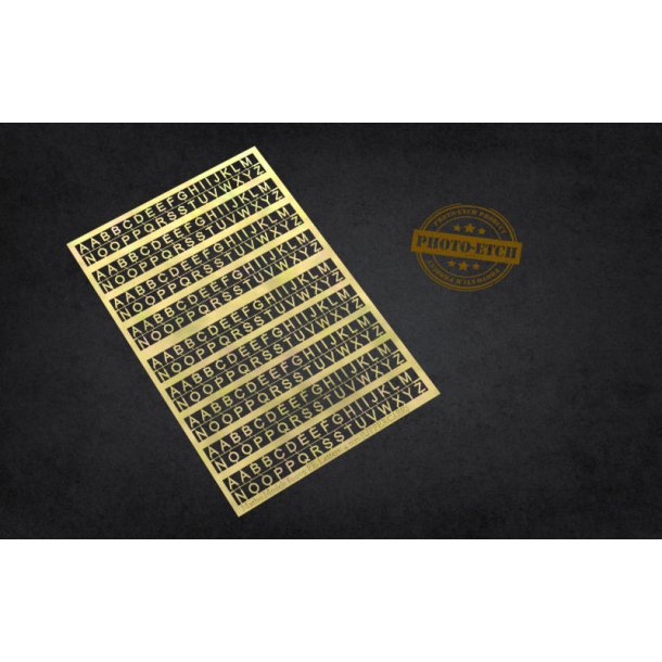 Bogstaver, fototsede (STORE), 4 mm