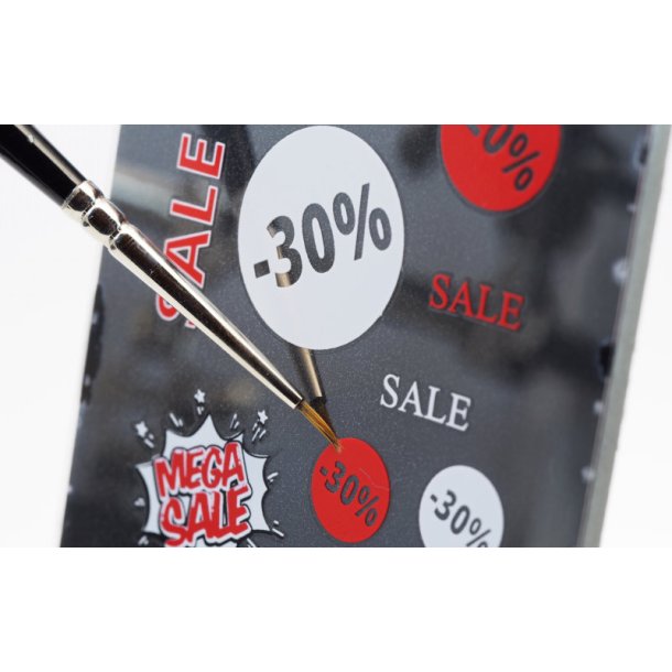 Udsalgsskilte i forskellige strrelser. Ark med decals